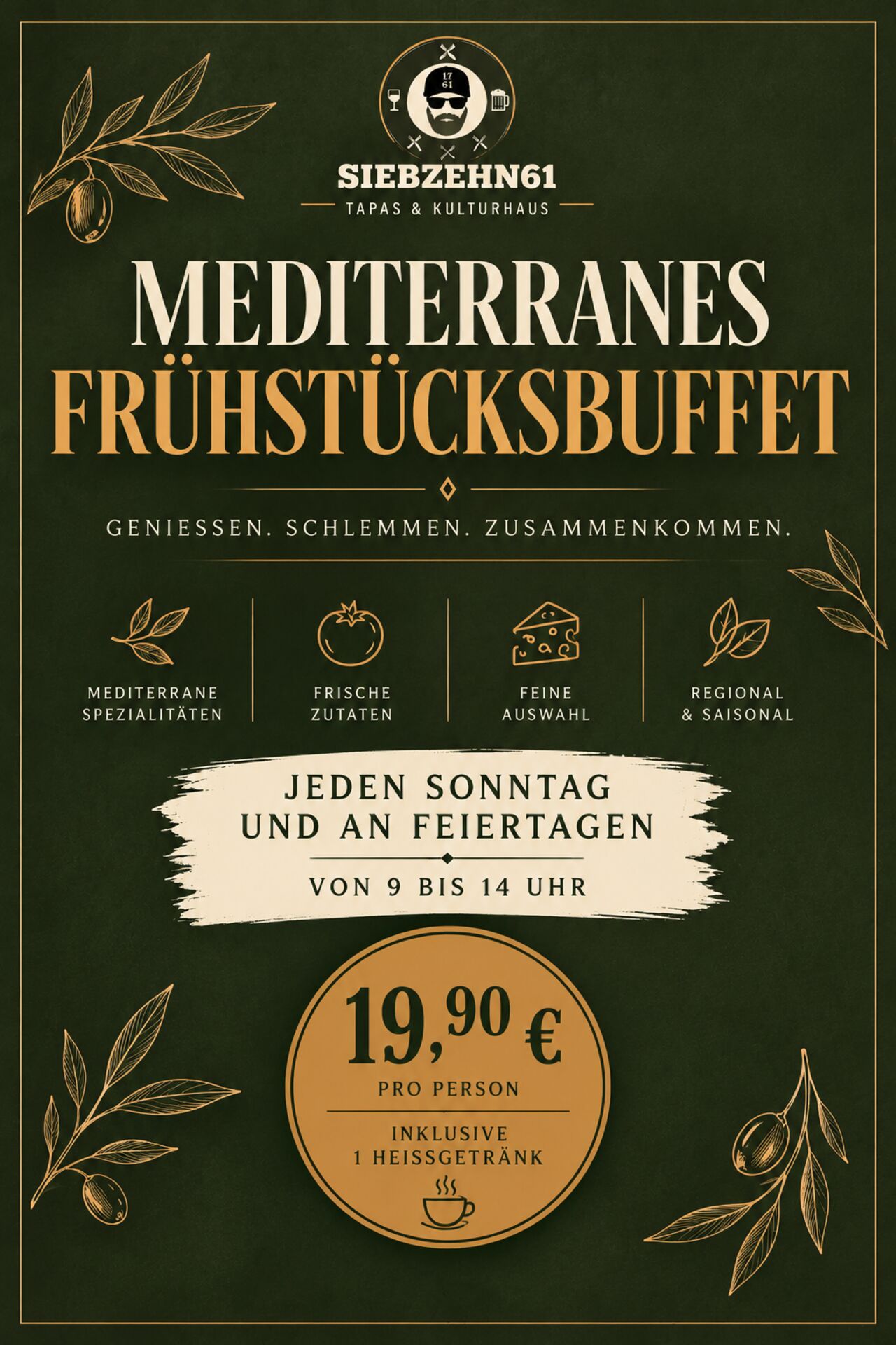 Sonntags-Brunch ab 9 Uhr
