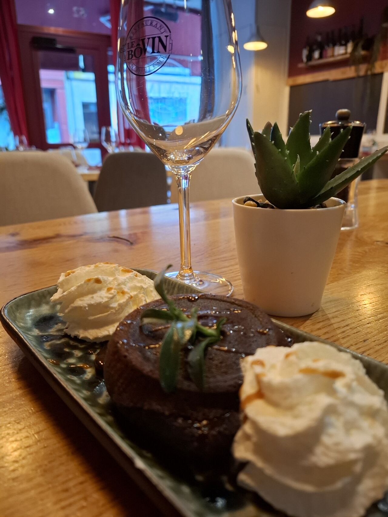 Fondant au chocolat avec son coulant caramel