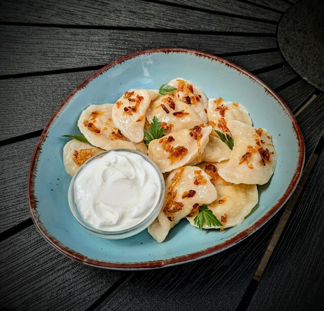 Varenyky se zelím a tvarohem 