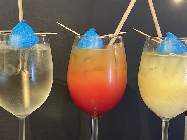 De gauche à droite : le Virgin Mojito, l’été indien et le Virgin Colada 