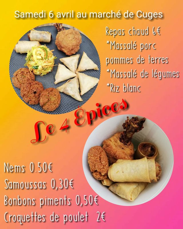 Samedi 6 avril au marché de Cuges les Pins