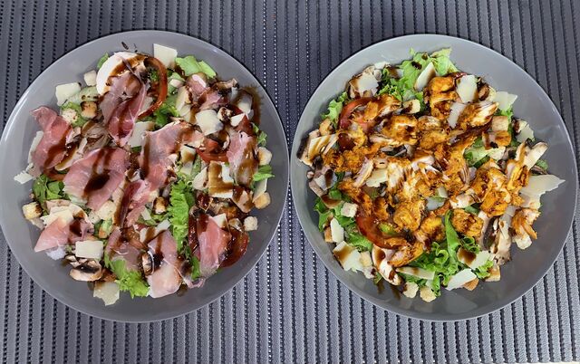 Salade de jambon & Salade de poulet 