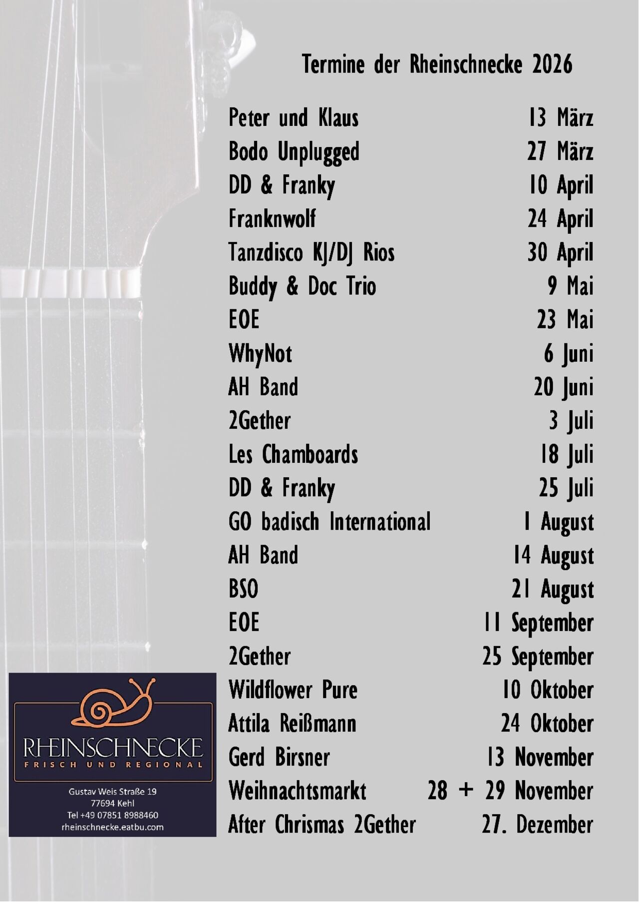 Termine Termine 2026