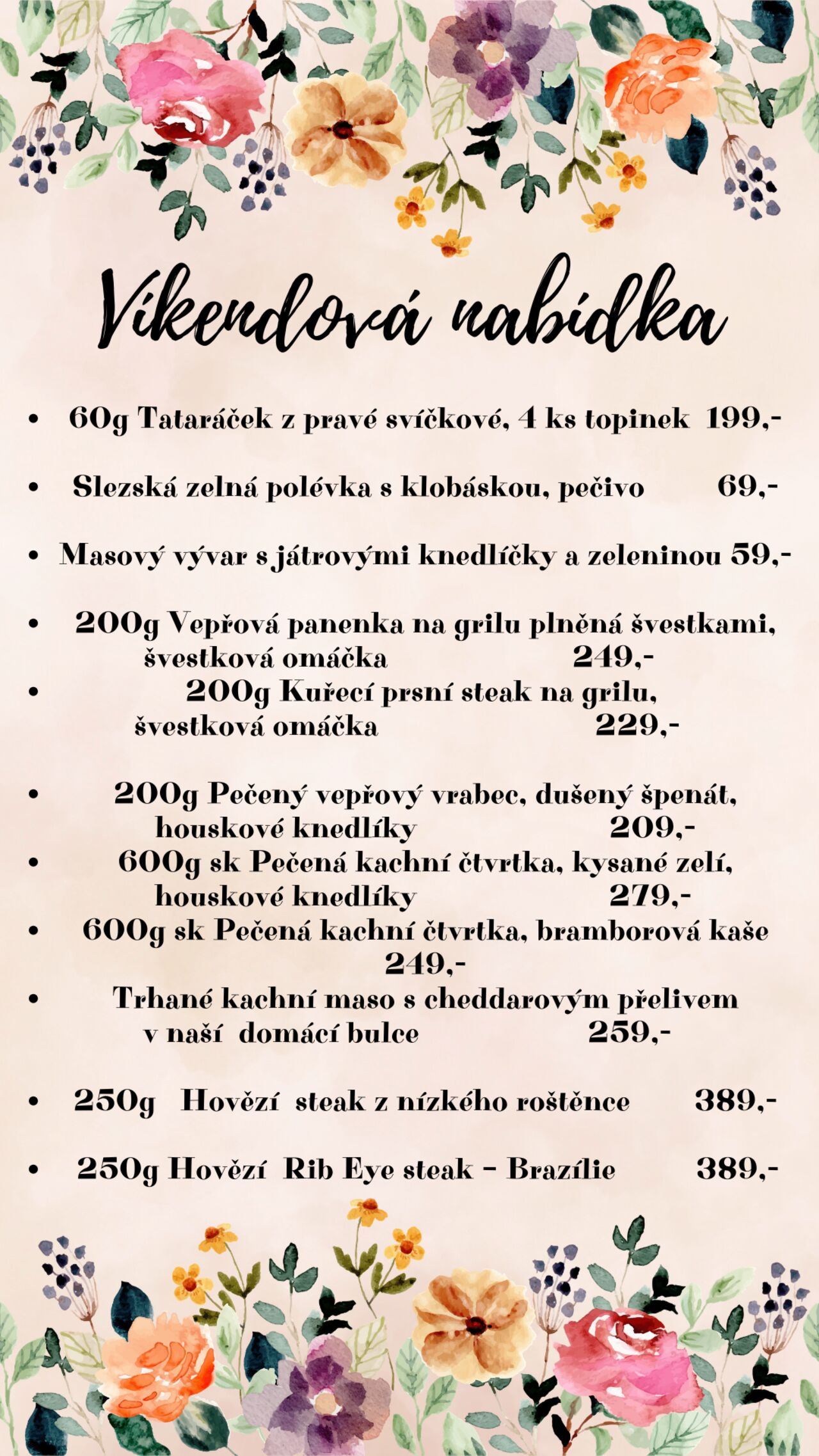 Víkendová nabídka