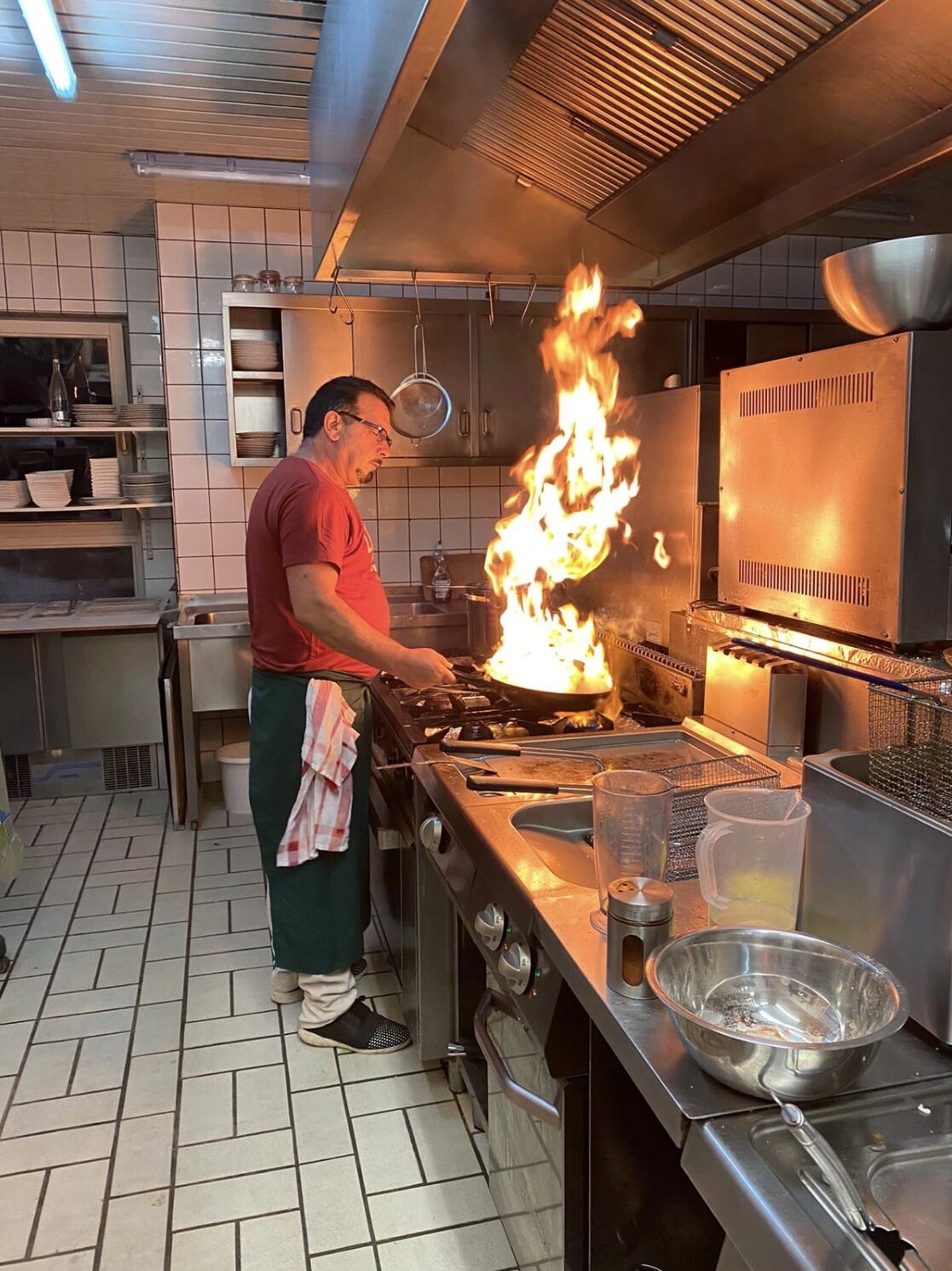 Chefkoch in seinem Element