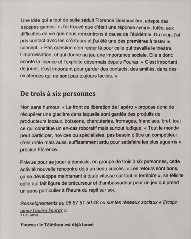 L'Escape Apéro Fouras sur Sud-Ouest (page 2)