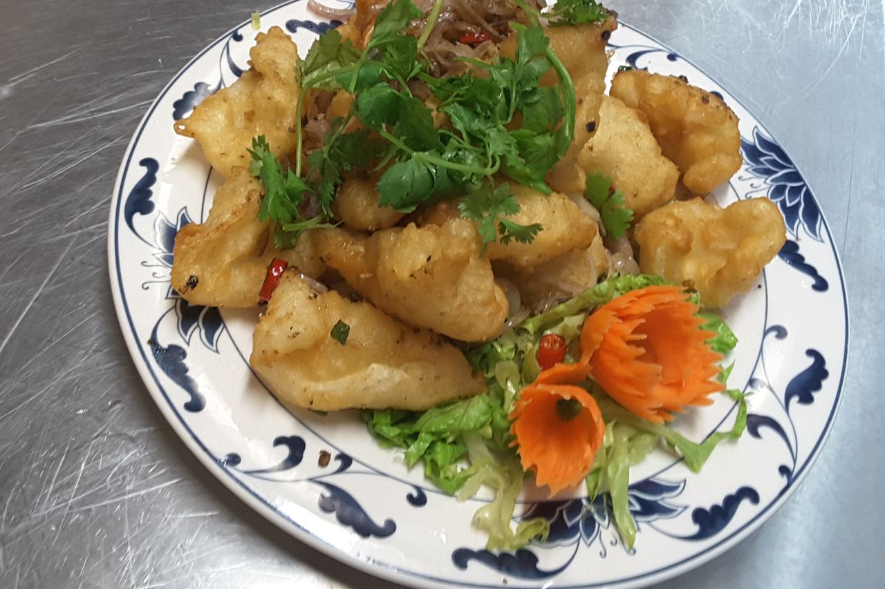 Calamars sauté au sel et poivre