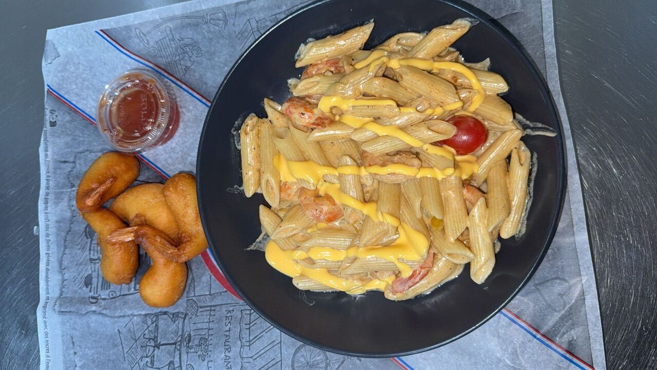 Penne aux crevettes