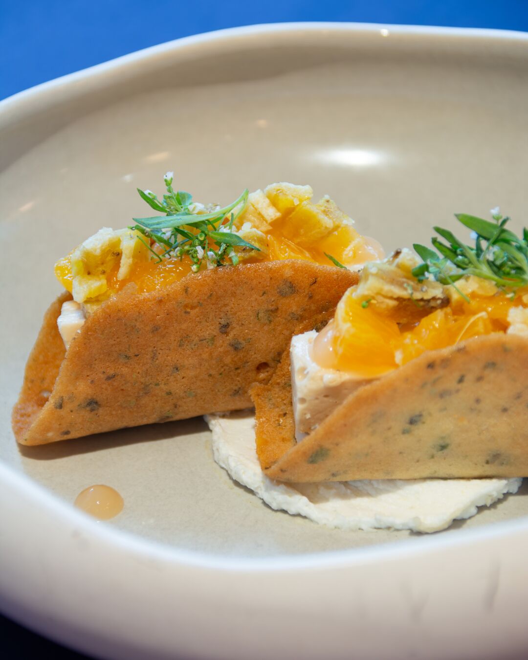 Crémeux de banane a la fève de tonka