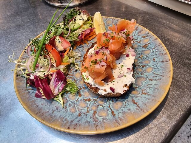 Toast gerookte zalm