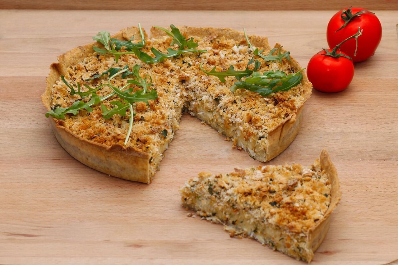 Tarte de Bacalhau e Hortelã