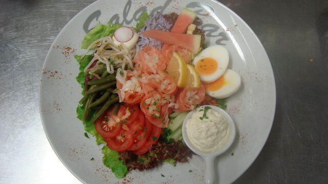 koude schotel gerookte zalm 