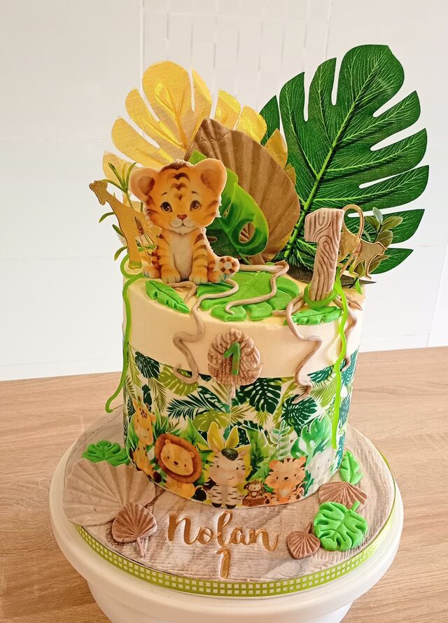 Gâteau thème Jungle 