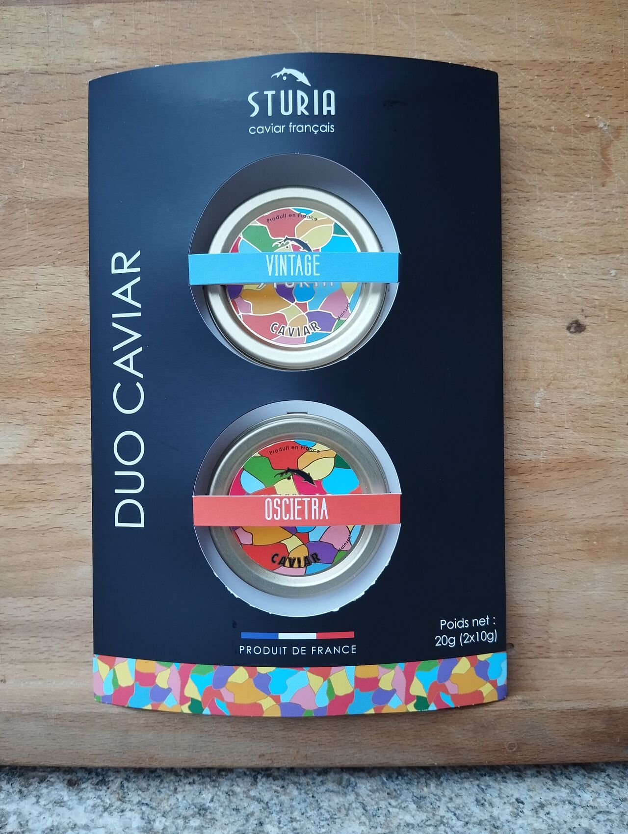 DUO de Caviar Origine France 2x10 g présentation