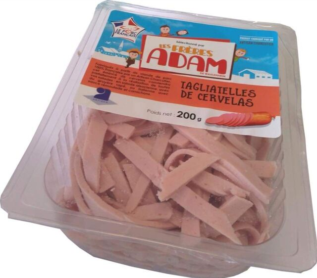Tagliatelles de Cervelas Ferme Adam -200gr-2,60€