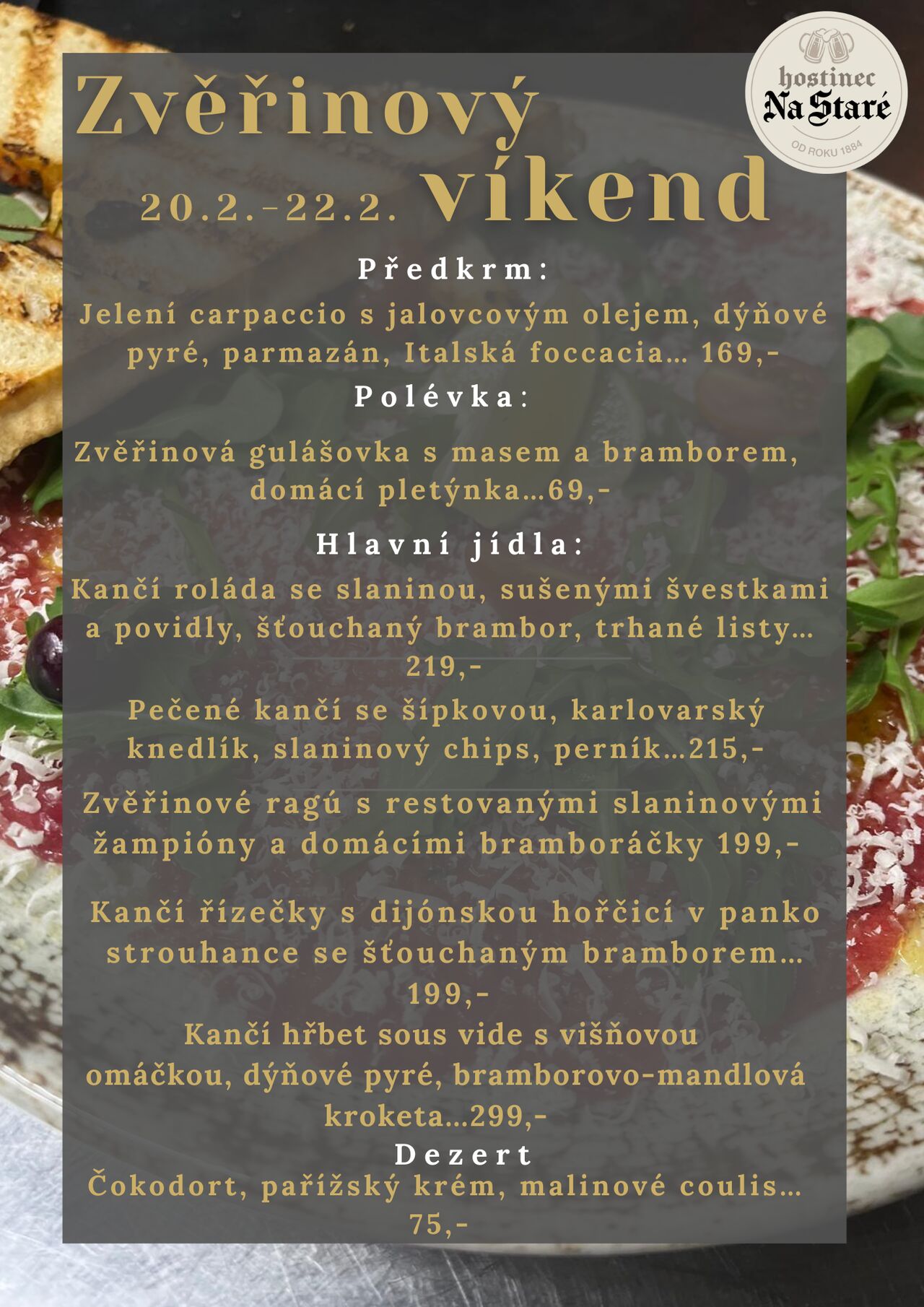 🦌 Zvěřinové hody Na Staré