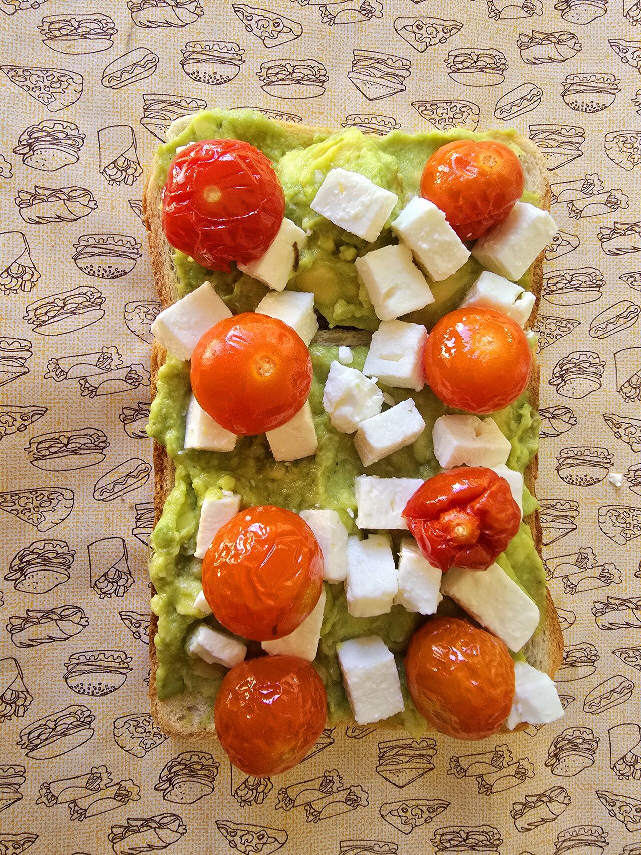Avocado Toast Feta Cheese