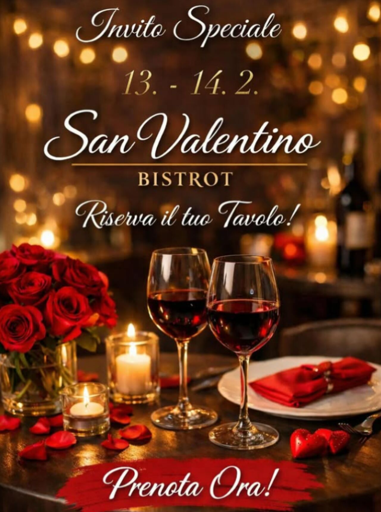 Přijďte k nám oslavit den Svatého Valentýna!🌹