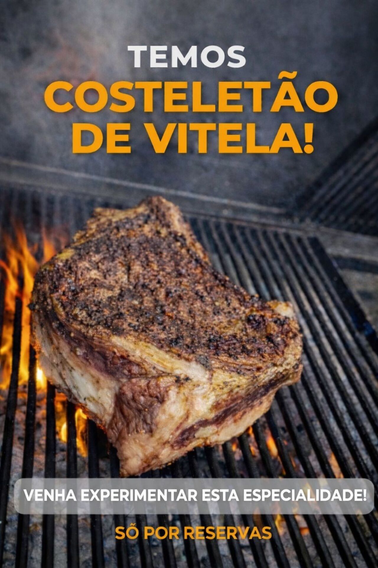 Já conhece o nosso Costeletão de Vitela?