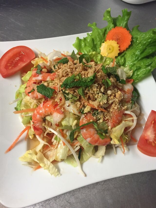 Salade thaÏ aux crevettes