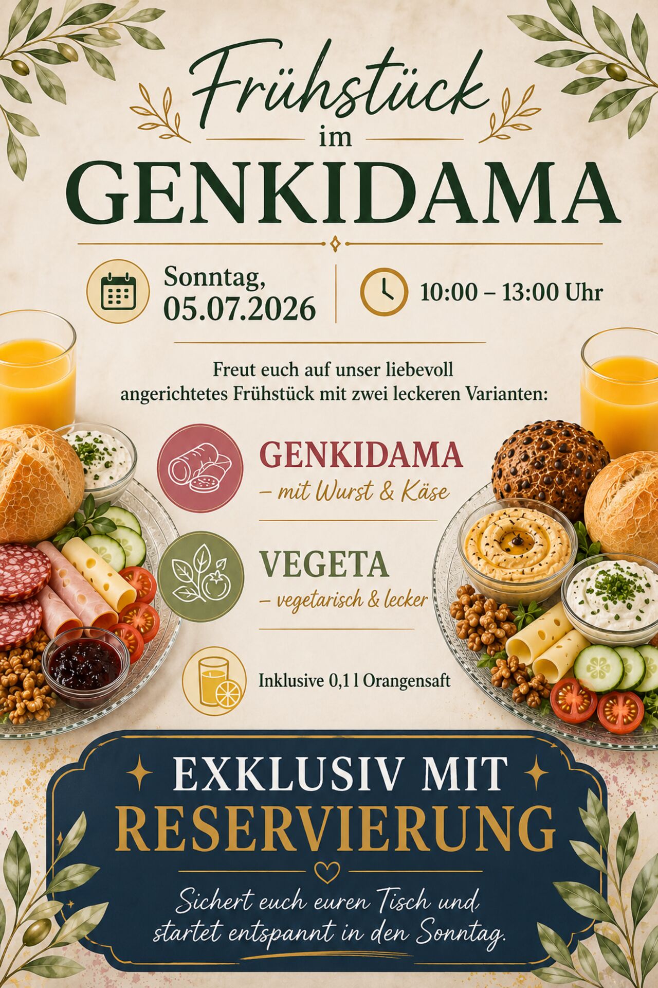 FRÜHSTÜCK IM GENKIDAMA | 05.07.2026