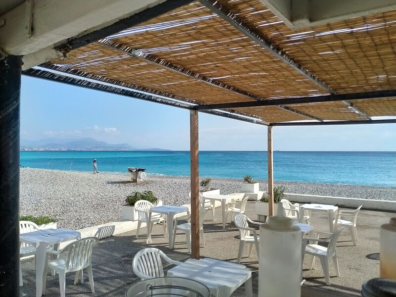 La terrasse sur la plage