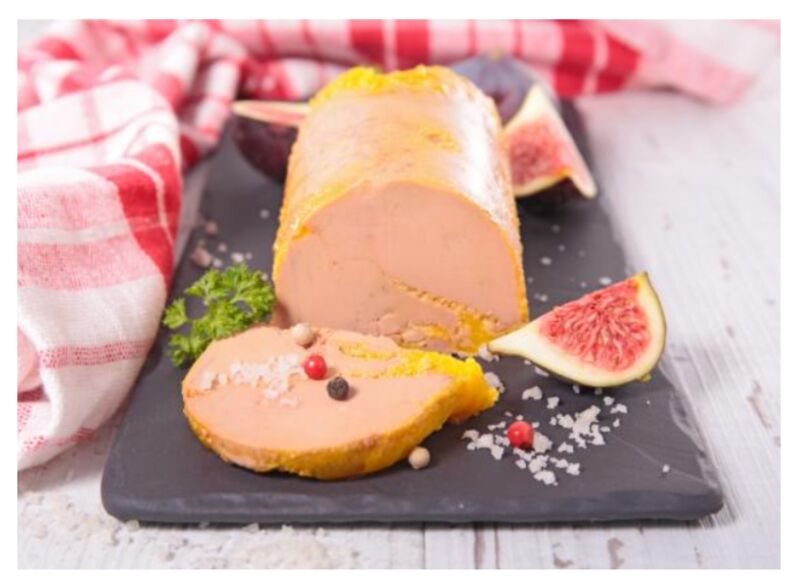 foie gras mi-cuit maison Brioche fraîche confie d'oignons à la framboise 20,00€ TTC