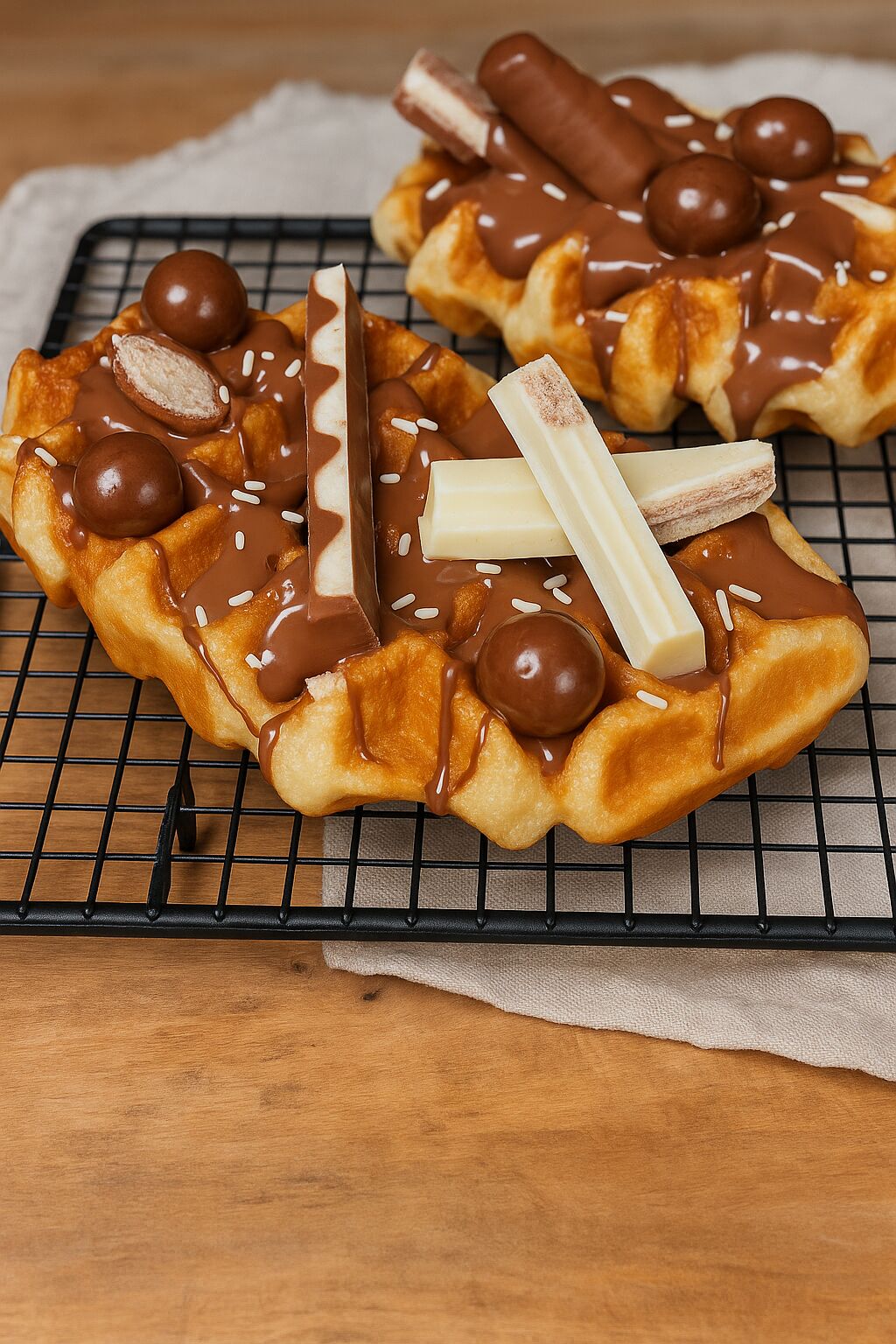 Atelier gauffre topping