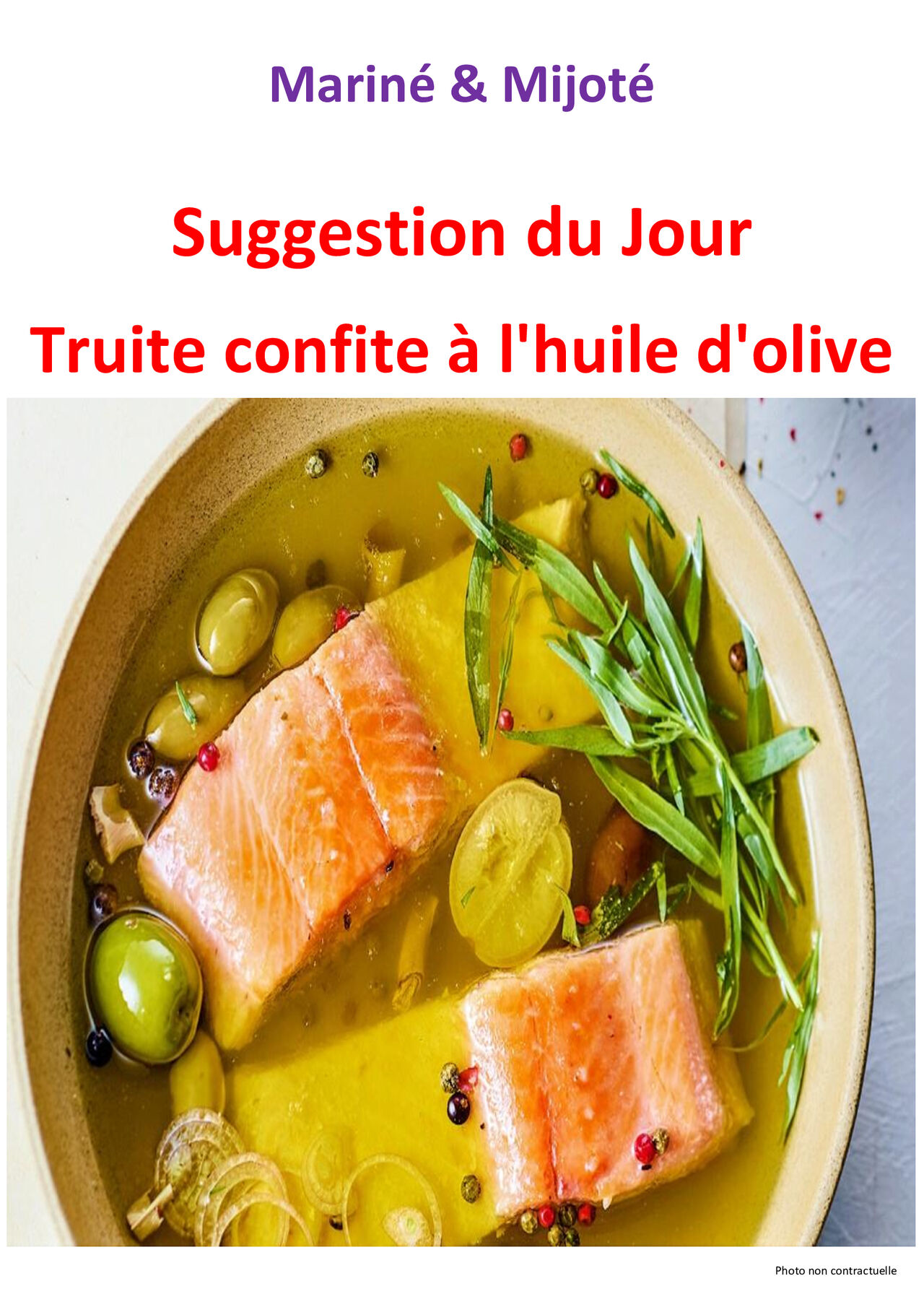 Suggestion du mardi 09 juin 2026
