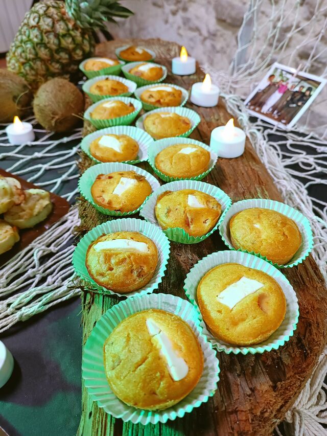 Muffins feta poivrons et chorizo