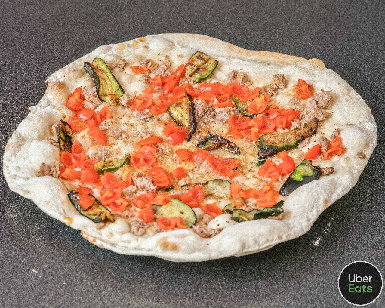  Focaccia Tonno, Zucchine, Pomodorini Mattone