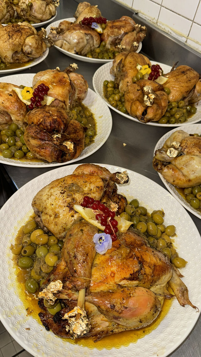 Poulet aux olives 