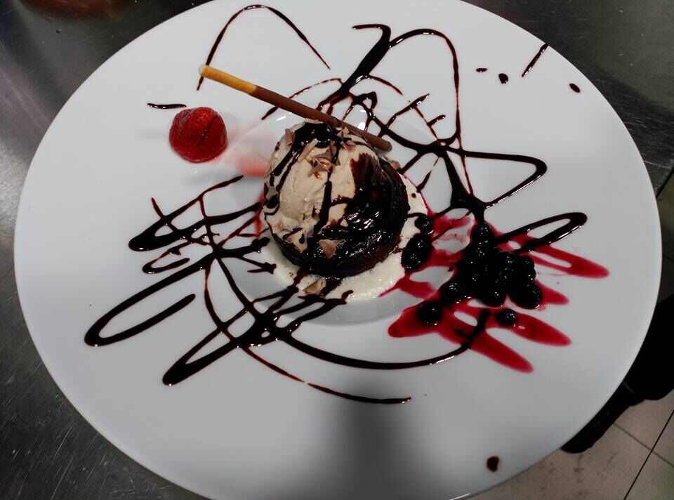 Coulant amb gelat d'avellana