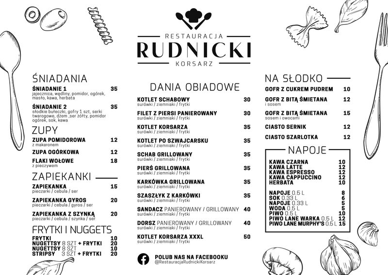 Aktualne Menu na sezon 2022.