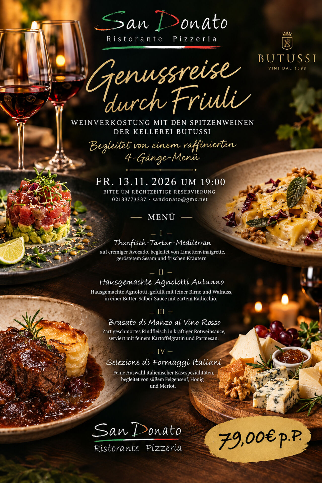 Exklusiver Weinabend mit der Kellerei Butussi 13.11.2026