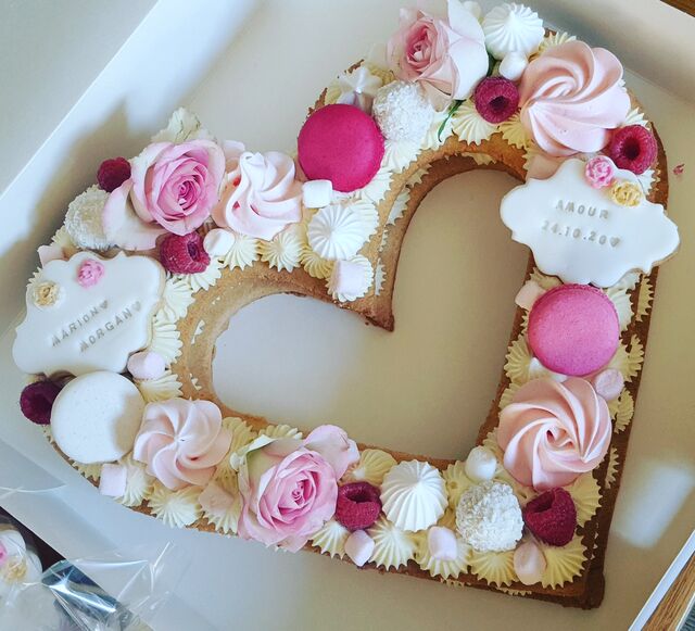 Heartcake chocolat blanc