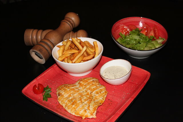 Grilled Chicken with Frenchj Fries