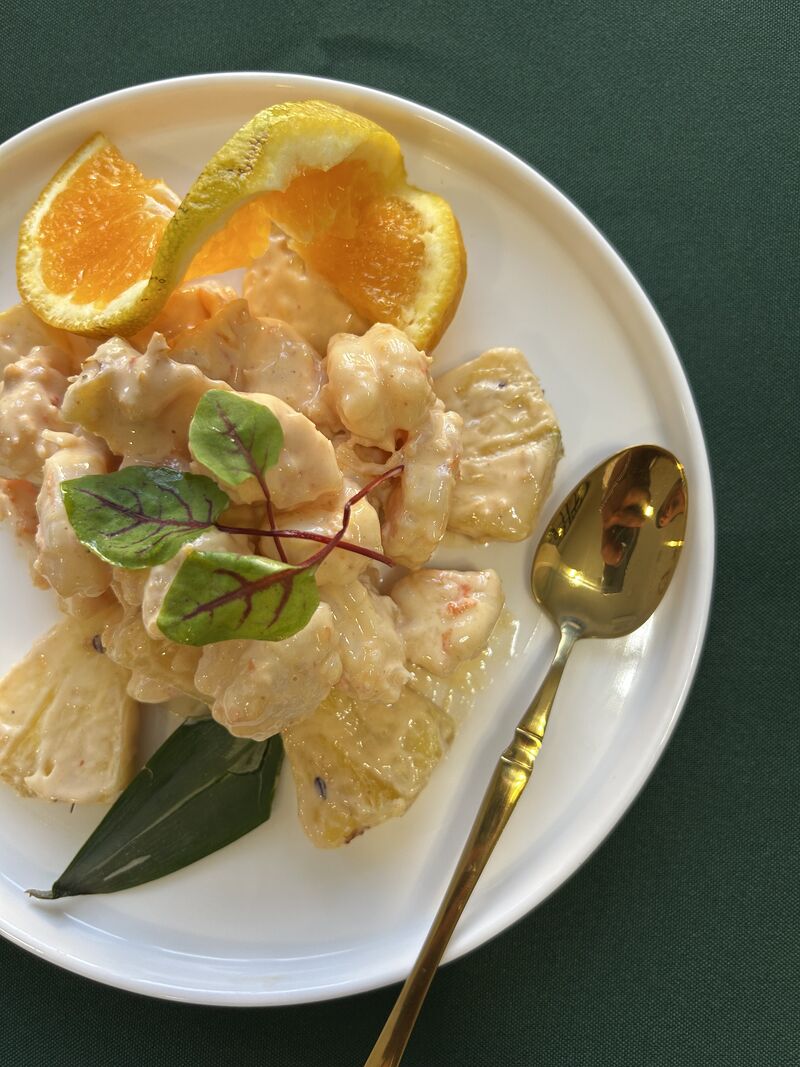 Cocktail de camarão tropical