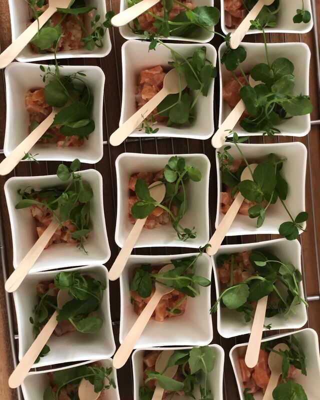 Tartare de saumon gingembre et citron vert