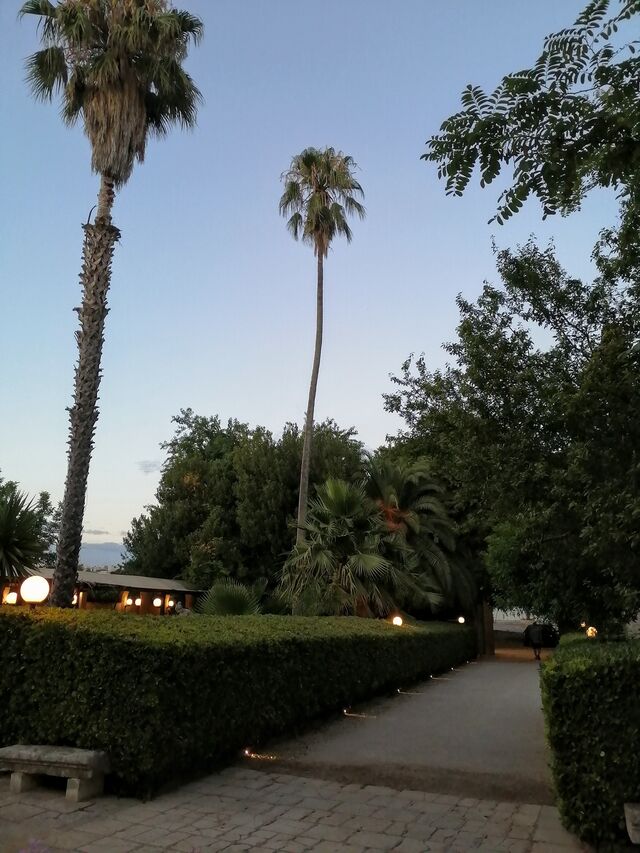 Giardino antistante la villa