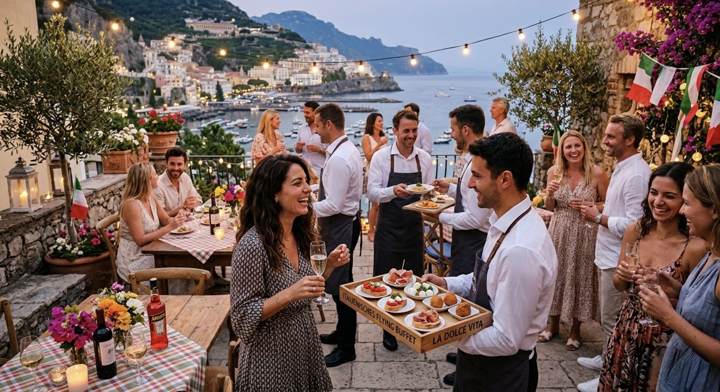 🇮🇹✨ La Dolce Vita auf unserer Terrasse! – Italienischer Abend im Flying-Buffet-Stil ✨🇮🇹