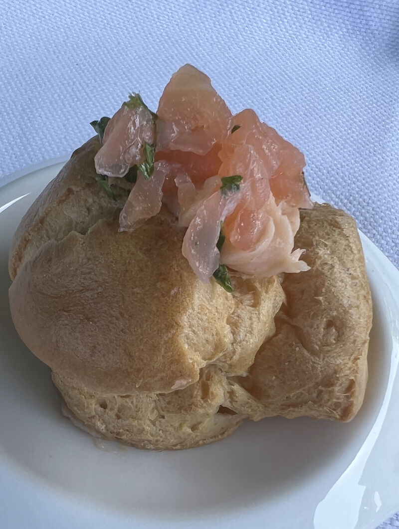 Soesje met zalmmousse