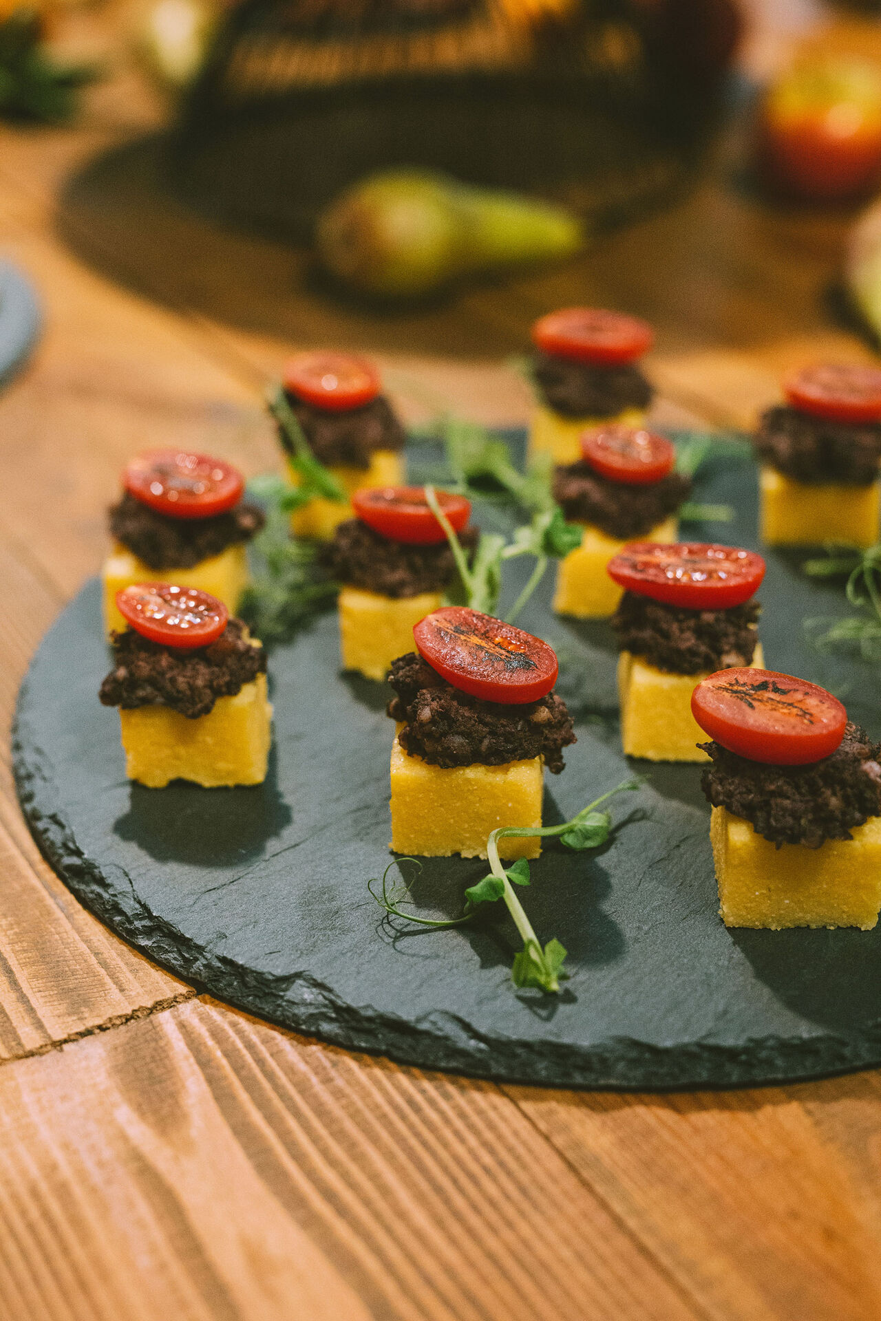 Polenta z kaszanką