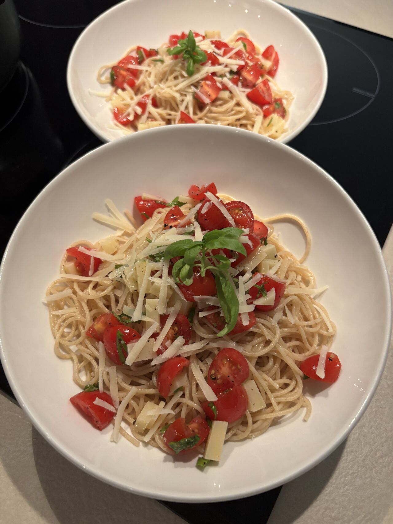 Linguines aux tomates cerises