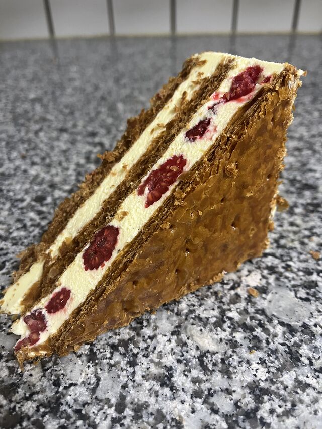 Mille feuilles framboises 