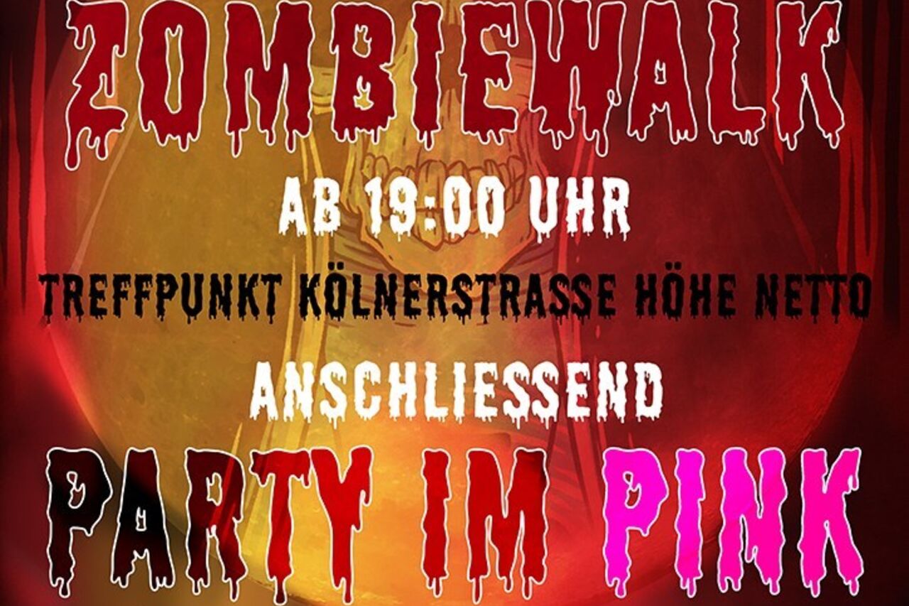 Halloween 2019 mit Zombiewalk und Party im Pink