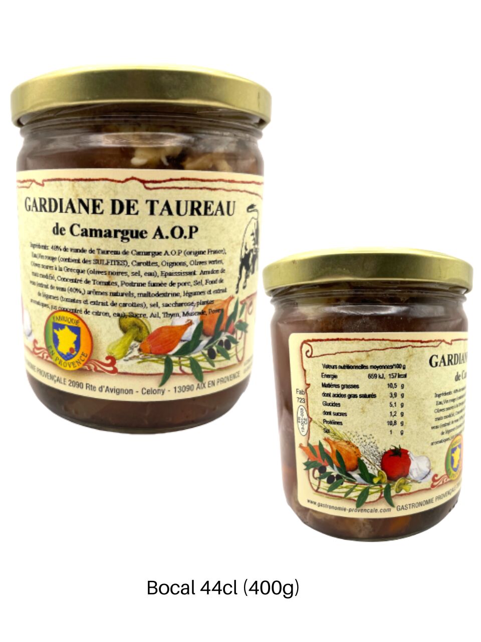 GARDIANE DE TAUREAU de Camargue AOP - 400g - 44cl 