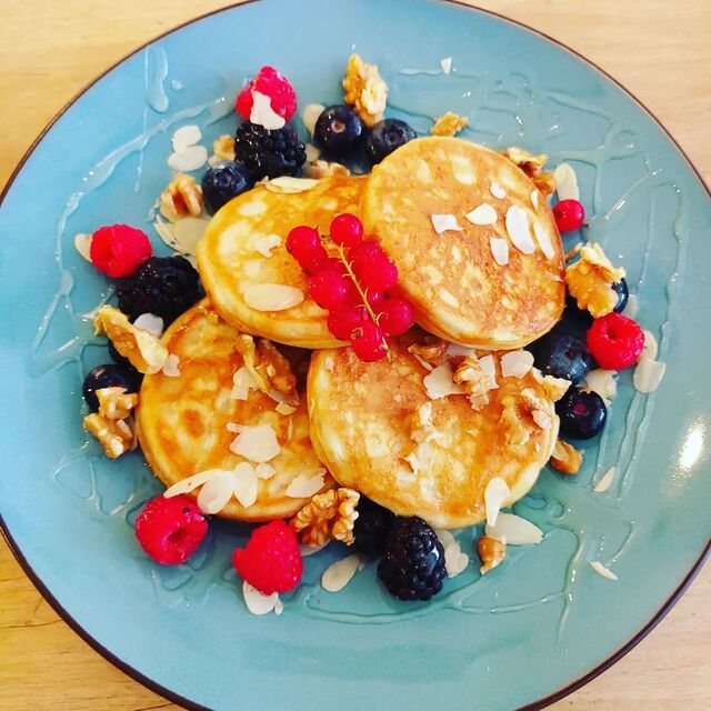 Breakfast - American Pancakes met topping naar keuze ( Vegan kan ook)