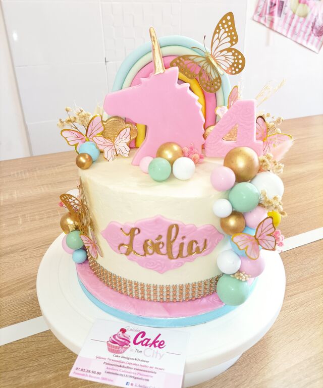 Gâteau d'anniversaire Licorne 