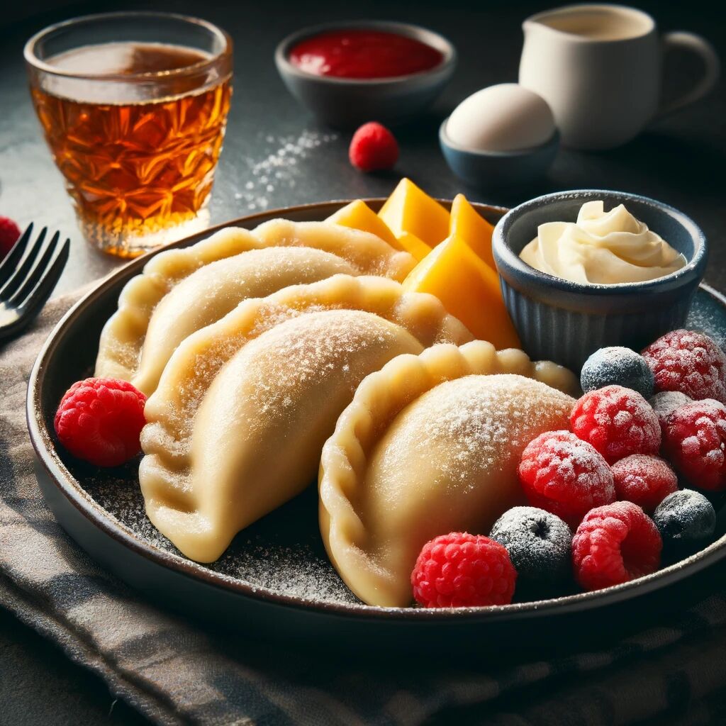 pierogi z serem na słodko